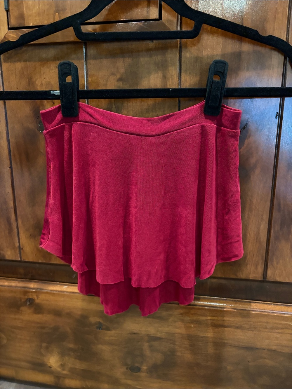 🩰 Bullet Pointe Ballet Skirt, Cranberry, XS